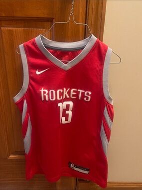 Official Nike NBA boys jersey Red Houston Rockets #13 Basketball Jersey